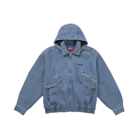 Supreme Hooded Utility Jacket Denim