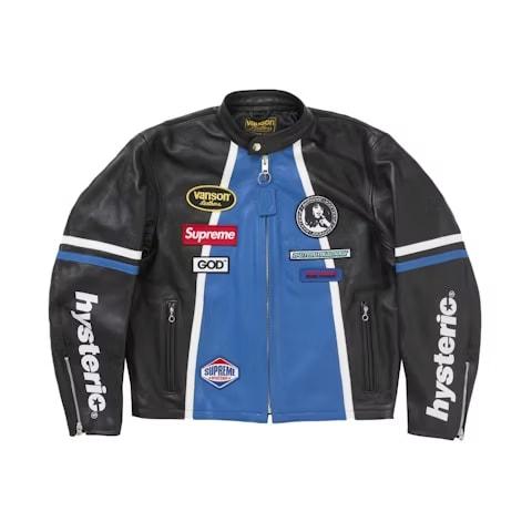 Supreme Hysteric Glamour Vanson Leather Jacket Black