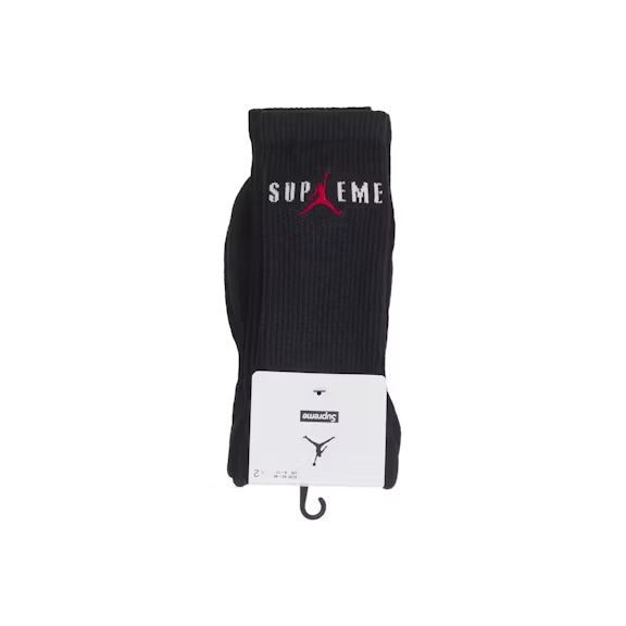 Supreme Jordan Crew Socks Black