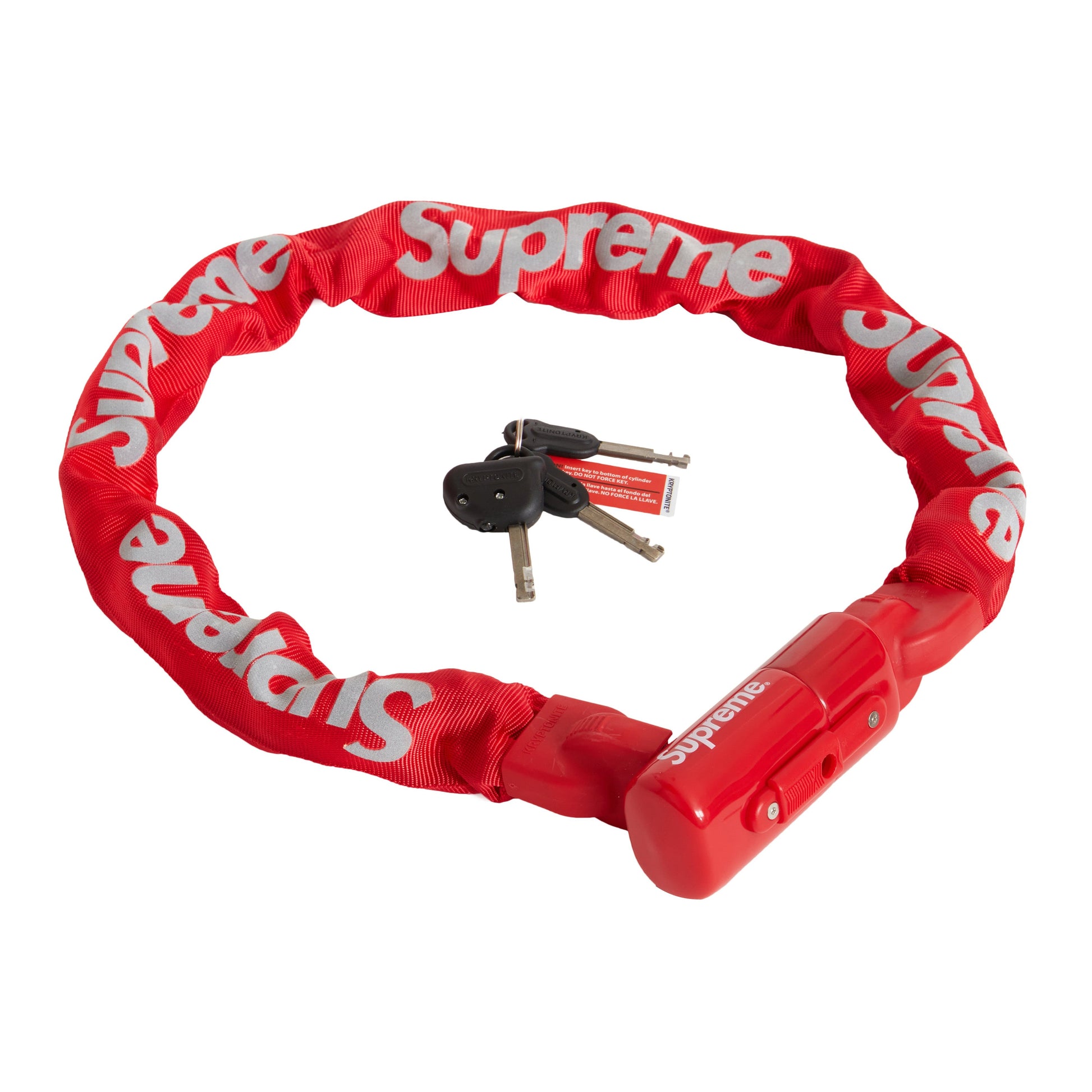 Supreme Kryptonite Integrated Chain Lock Red