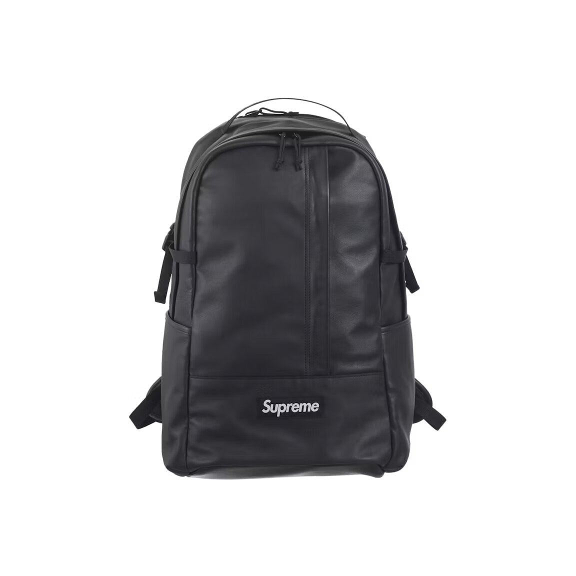 Supreme Leather Backpack Black