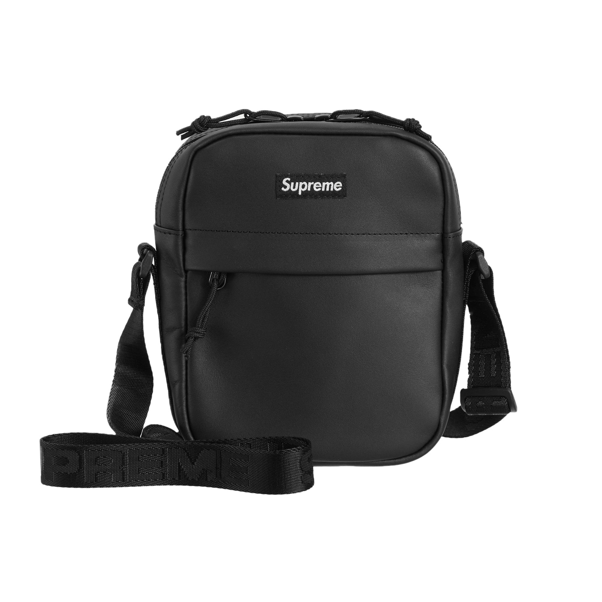 Supreme Leather Shoulder Bag Black