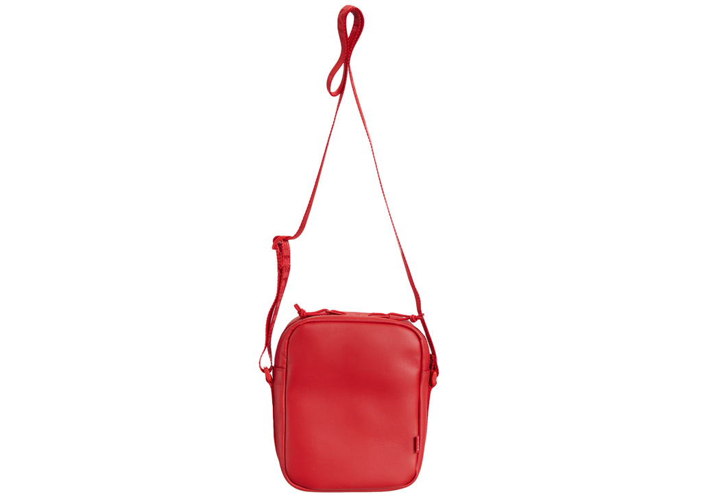 Supreme Leather Shoulder Bag Red