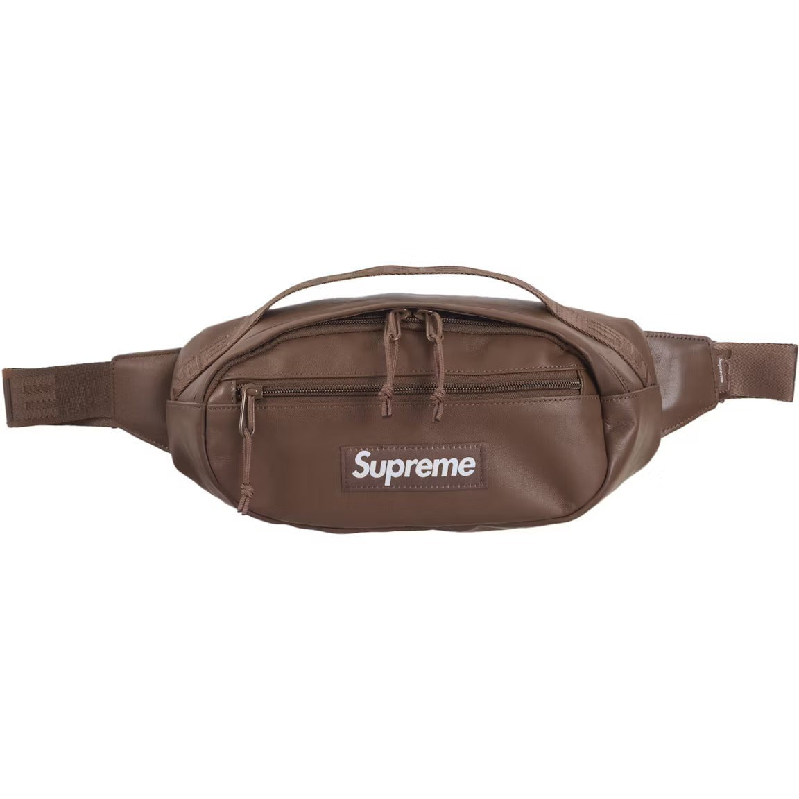Supreme Leather Waist Bag (FW24) Brown