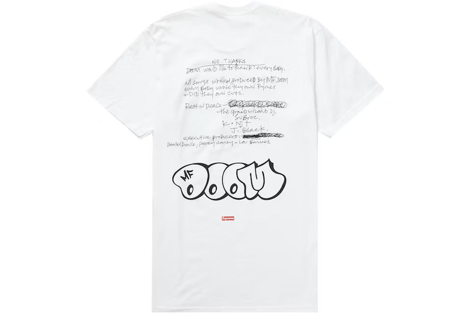 Supreme MF DOOM Tee White