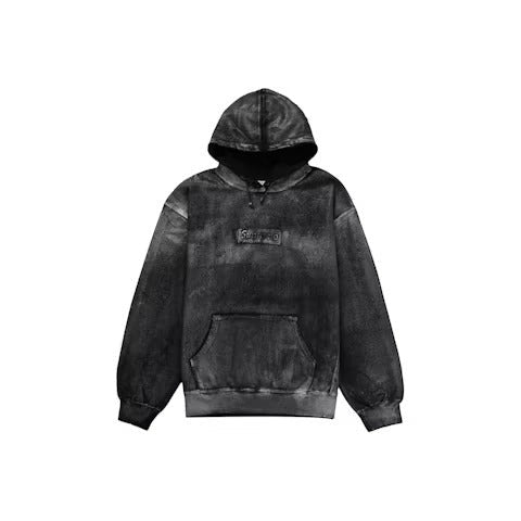 Supreme MM6 Maison Margiela Foil Box Logo Hooded Sweatshirt Black