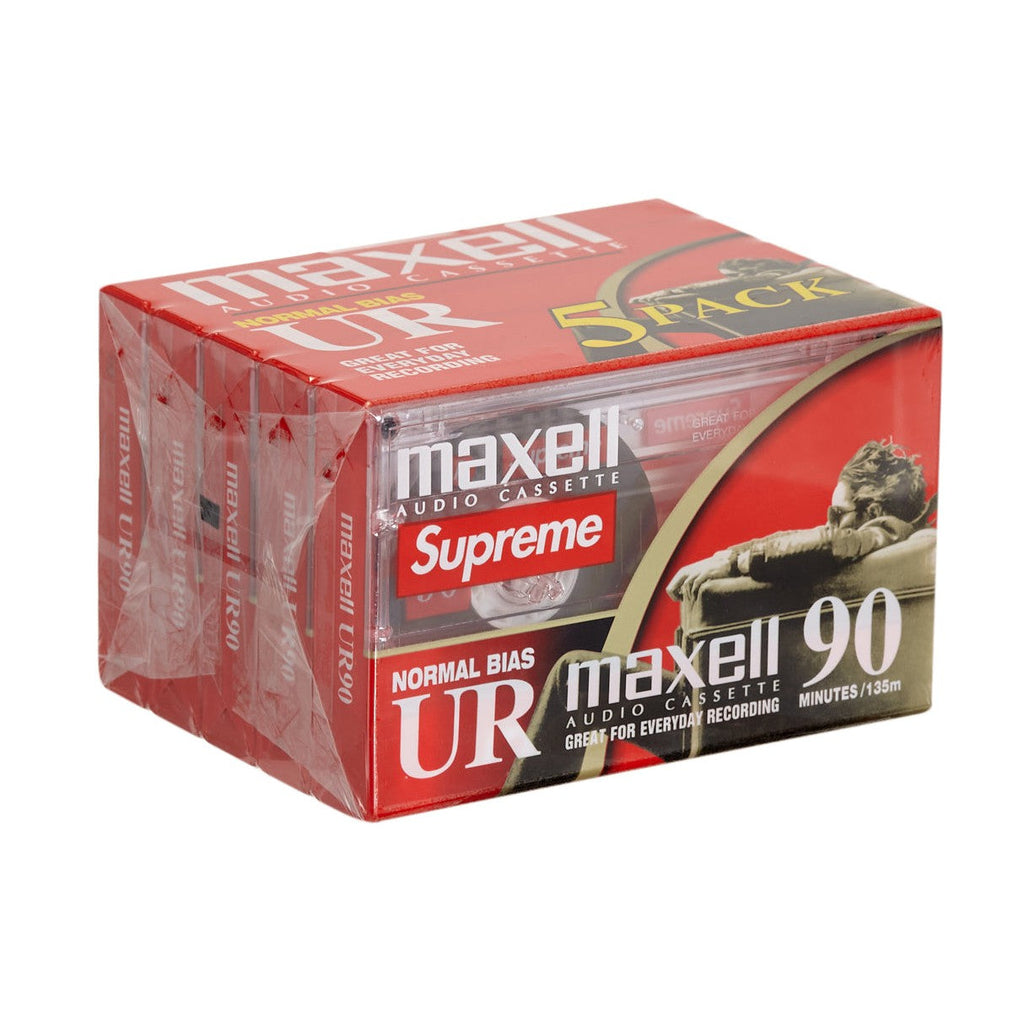 Supreme Maxell Cassette Tapes (5 Pack) Clear