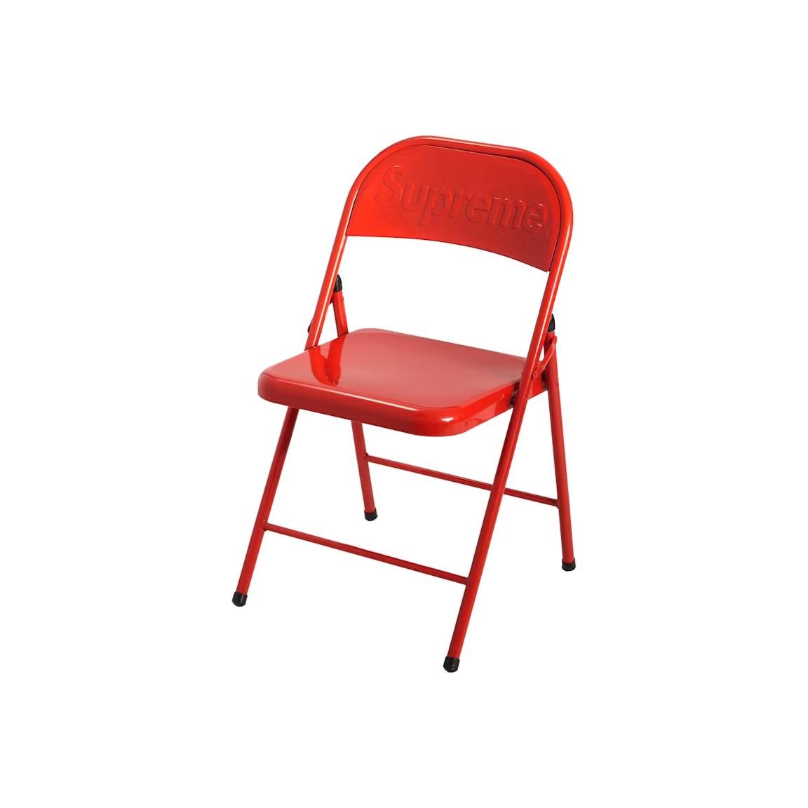Supreme Metal Folding Chair Red