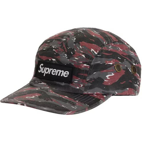 Supreme Military Camp Cap (SS24) Red Tiger Camo