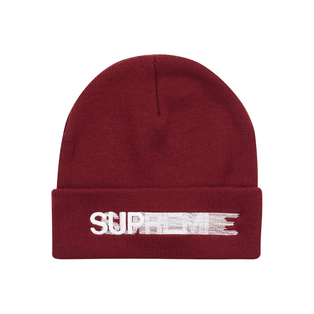 Supreme Motion Logo Beanie (SS23) Burgundy