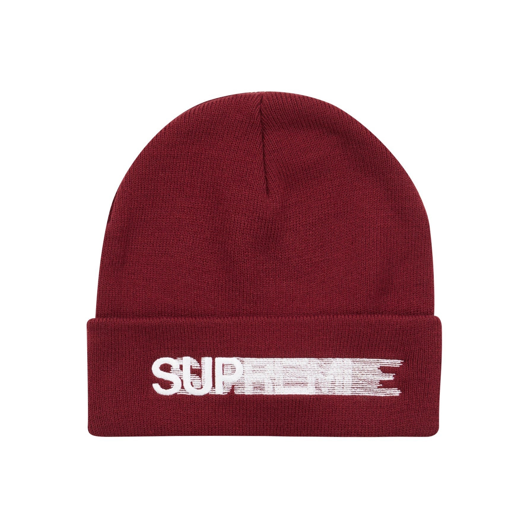 Supreme Motion Logo Beanie (SS23) Burgundy