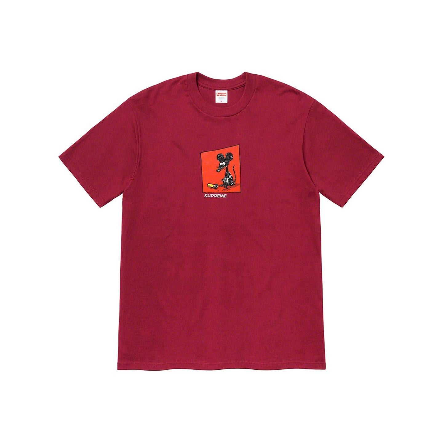 Supreme Mouse Tee Cardinal