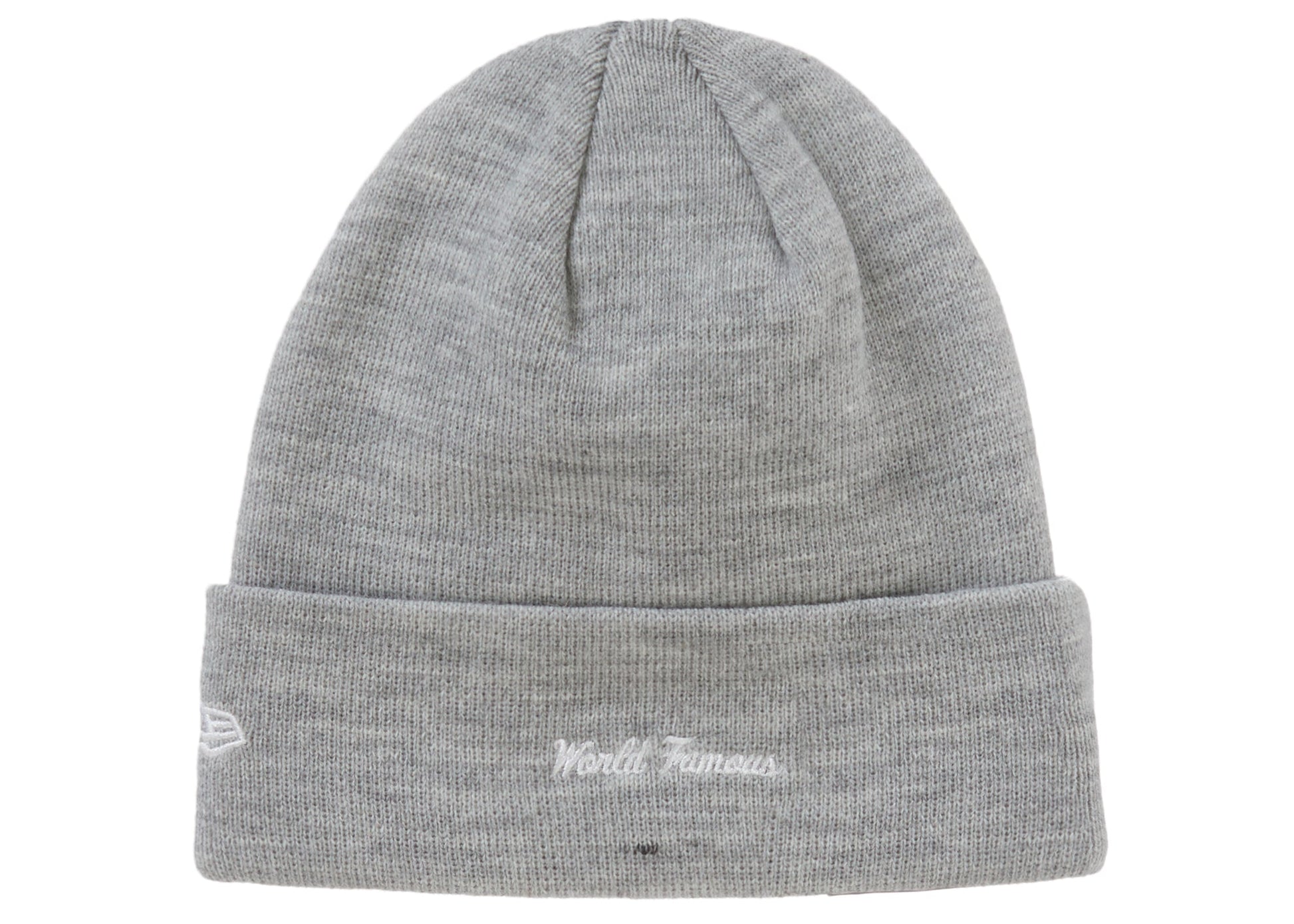 Supreme New Era Box Logo Beanie (FW22) Heather Grey