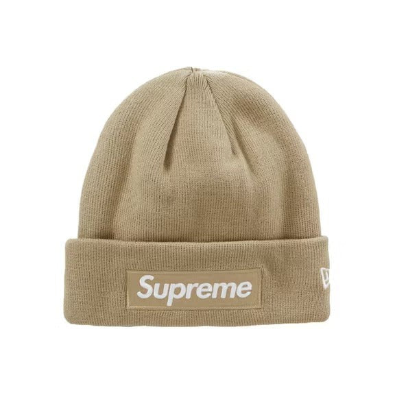 Supreme New Era Box Logo Beanie (FW23) Dark Sand