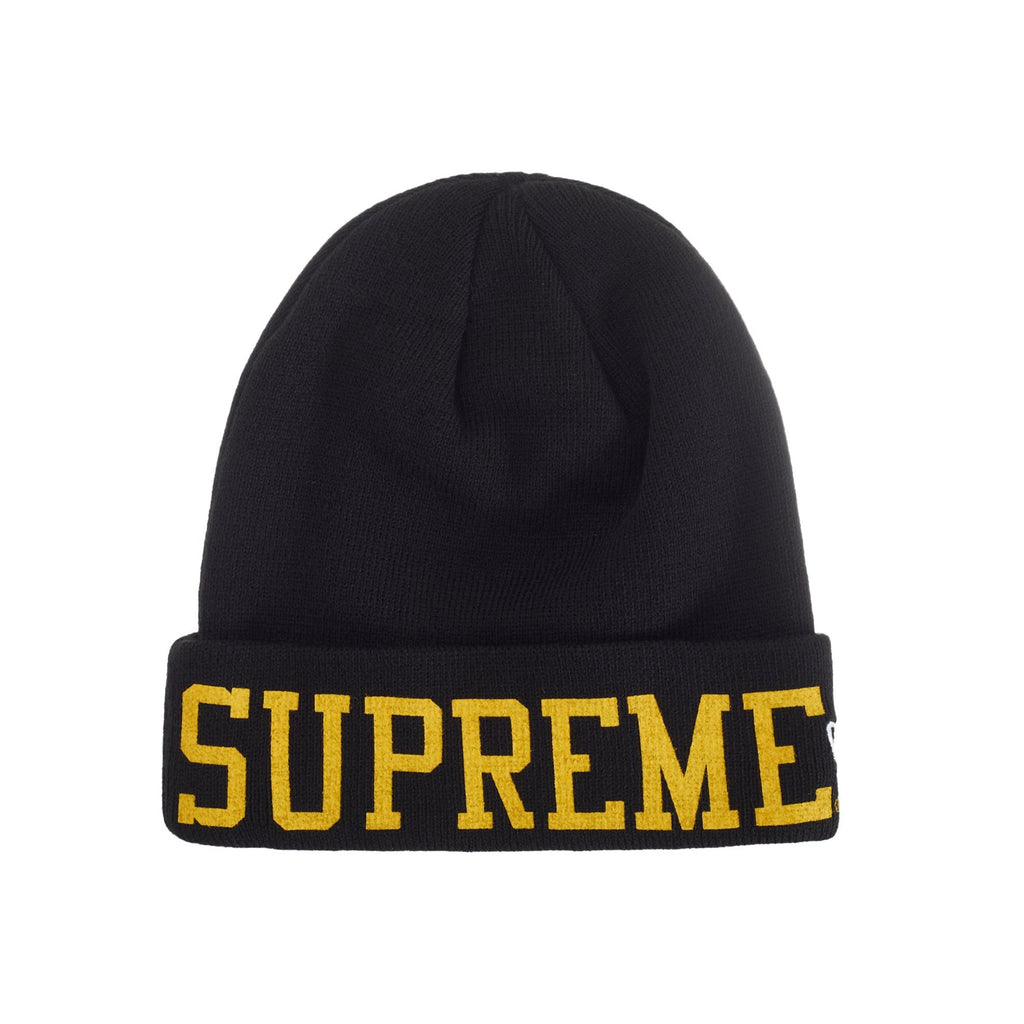 Supreme New Era Varsity Beanie Black