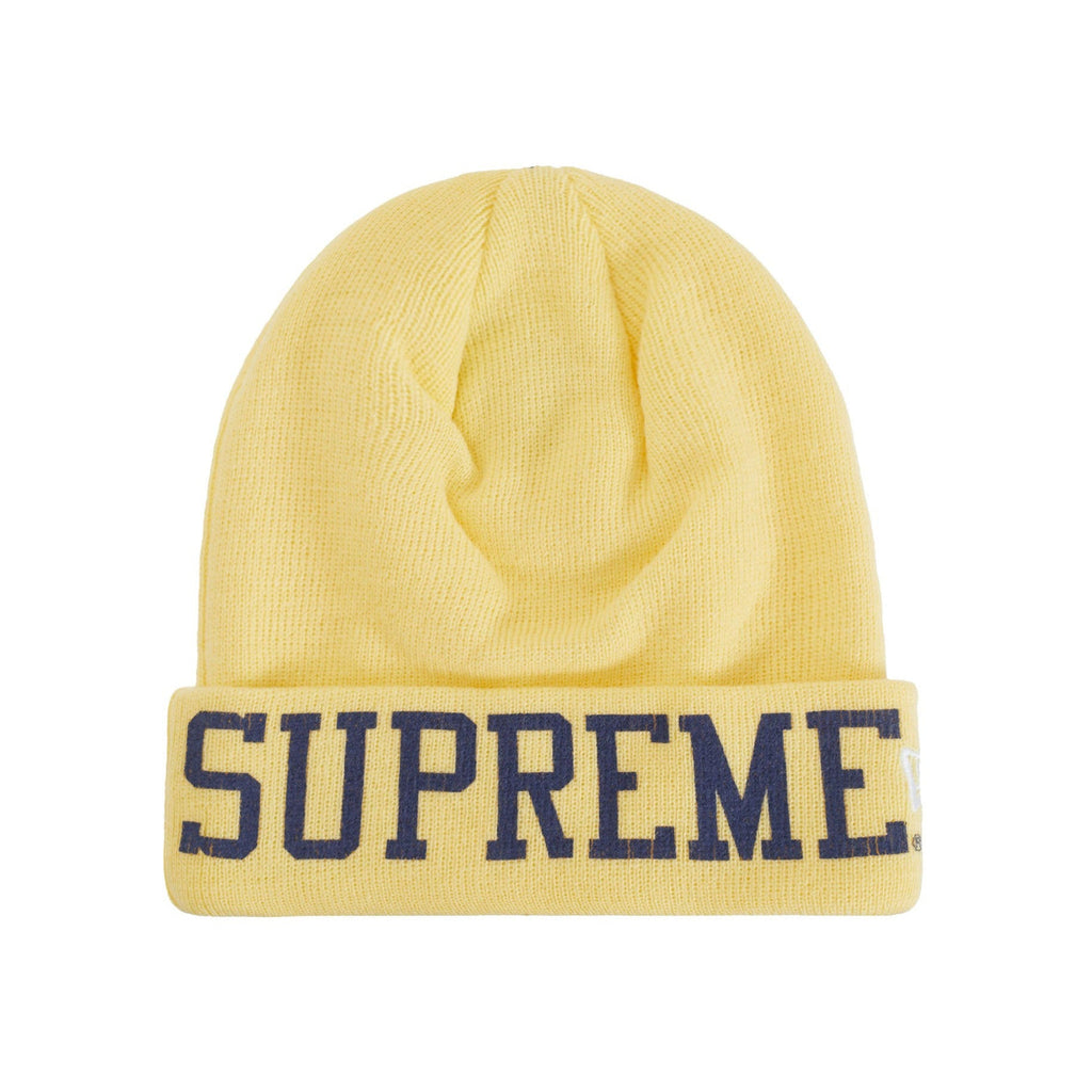 Supreme New Era Varsity Beanie Light Yellow