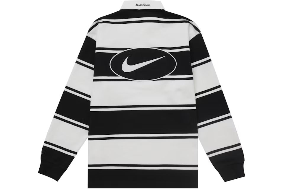 Supreme Nike Stripe Rugby Black