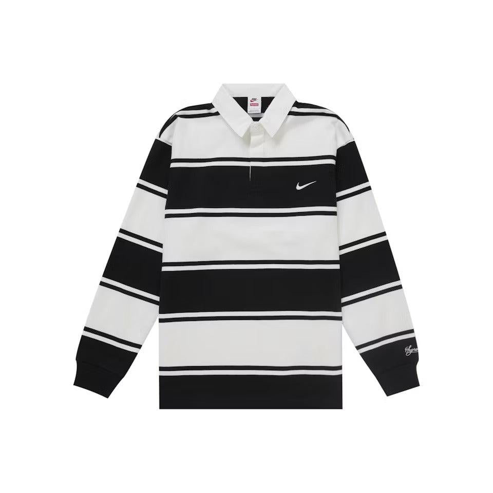 Supreme Nike Stripe Rugby Black
