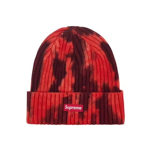 Supreme Overdyed Beanie (SS24) Splatter Red