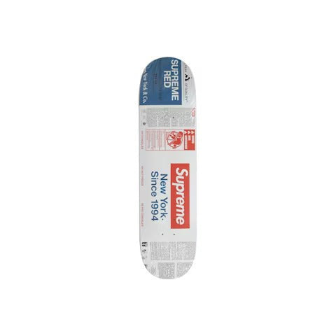 Supreme Paint Skateboard Deck White