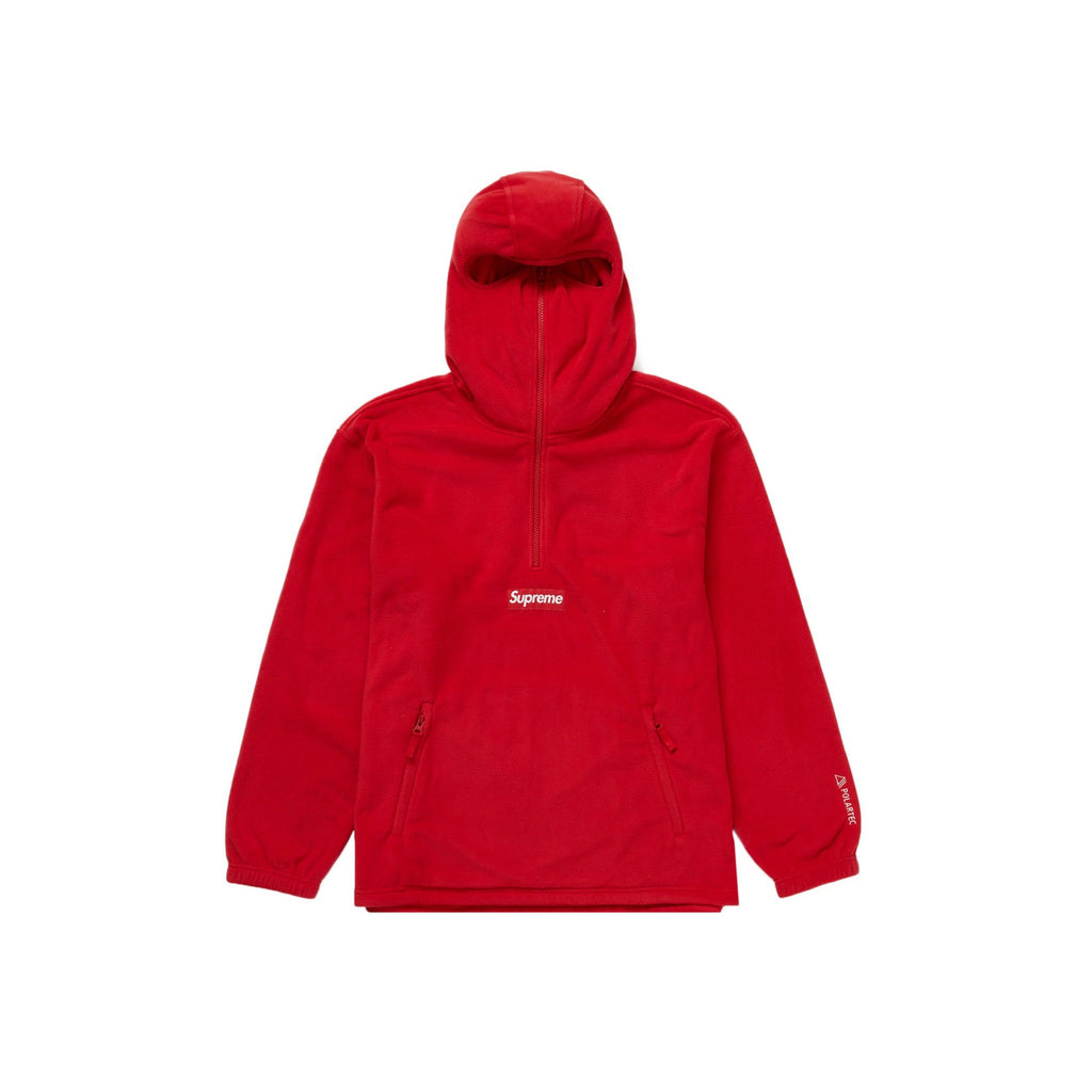 Supreme Polartec Facemask Half Zip Pullover Red