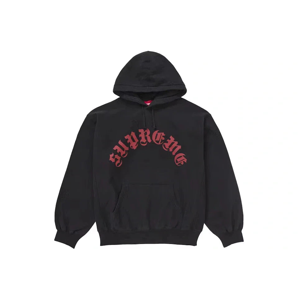 Supreme Printed Arc Hooded Sweatshirt Black
