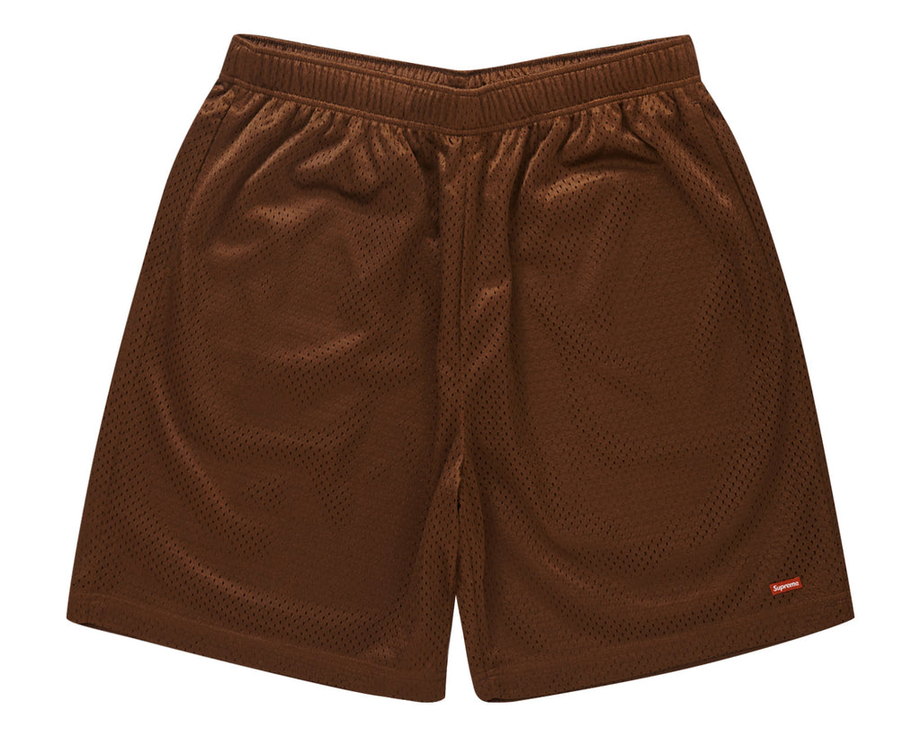 Supreme Small Box Baggy Mesh Short Brown