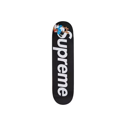 Supreme Smurfs Skateboard Black