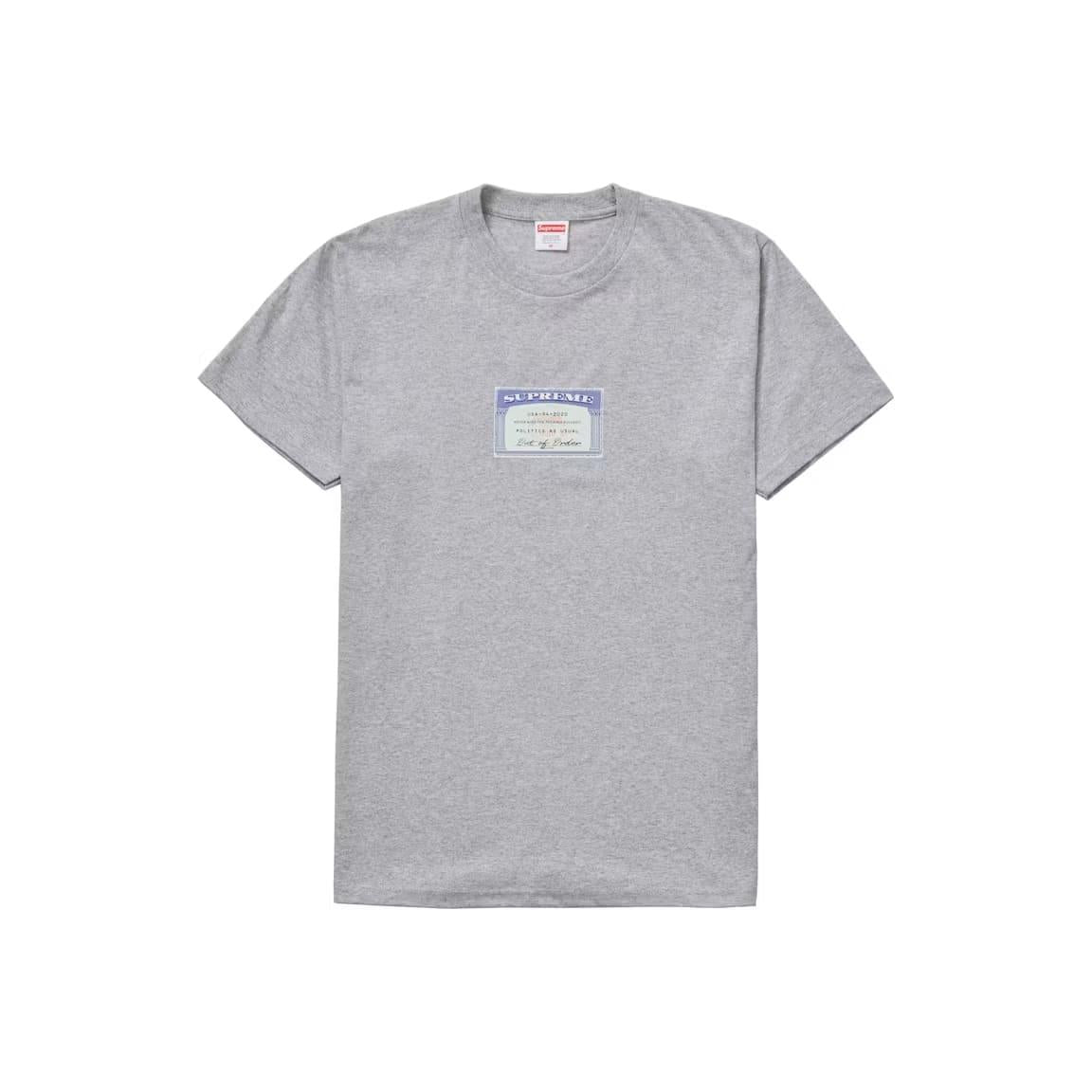 Supreme Social Tee Heather Grey