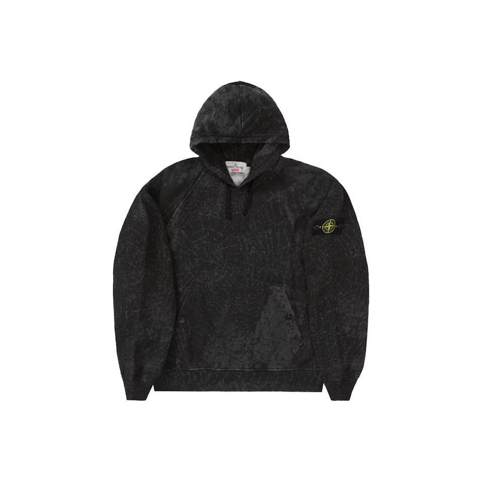 Supreme Stone Island Hooded Sweatshirt (FW23) Black