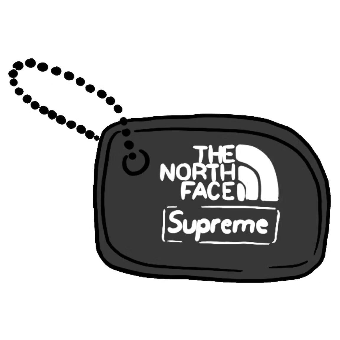 Supreme The North Face Floating Key Chain Black