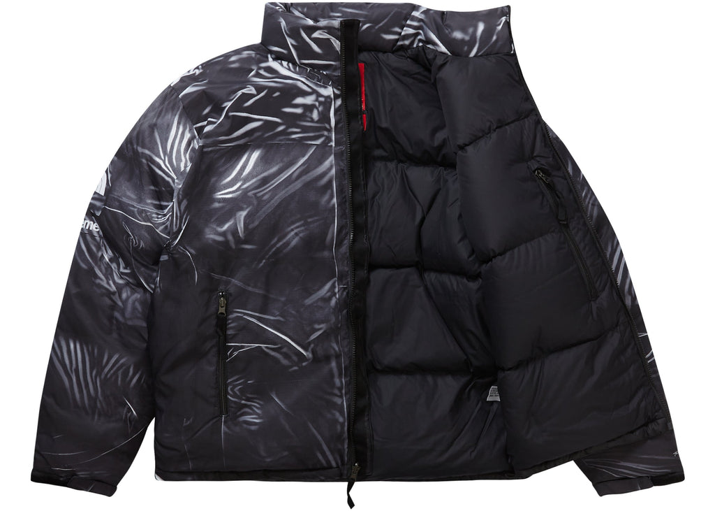 Supreme The North Face Printed Nuptse Trompe L'oeil Jacket Black