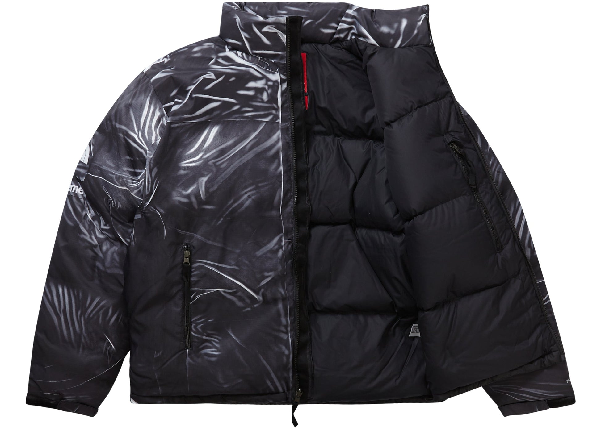 Supreme The North Face Printed Nuptse Trompe L'oeil Jacket Black