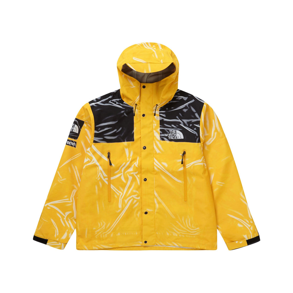 Supreme The North Face Printed Taped Seam Shell Trompe L'oeil Jacket Yellow