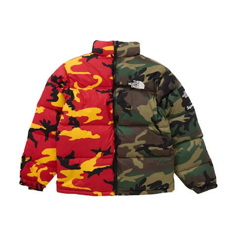 Supreme The North Face Split Nuptse Jacket Camo