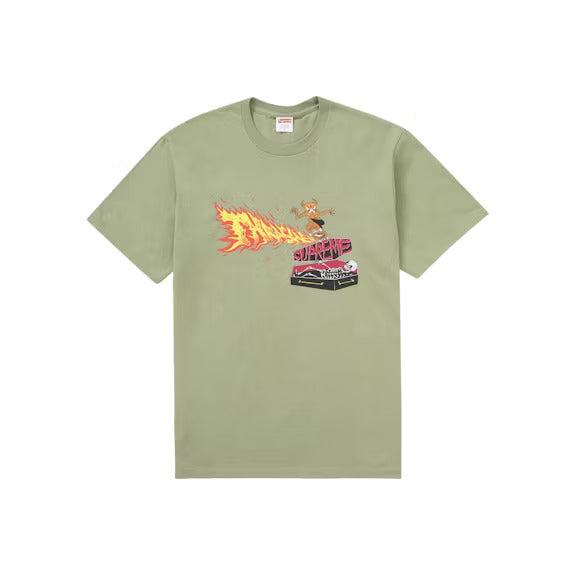 Supreme Thrasher Back Tail Tee Olive