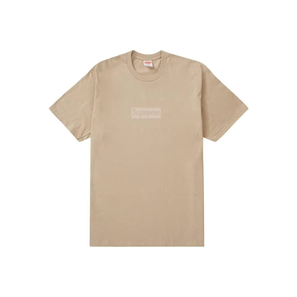Supreme Tonal Box Logo Tee Khaki