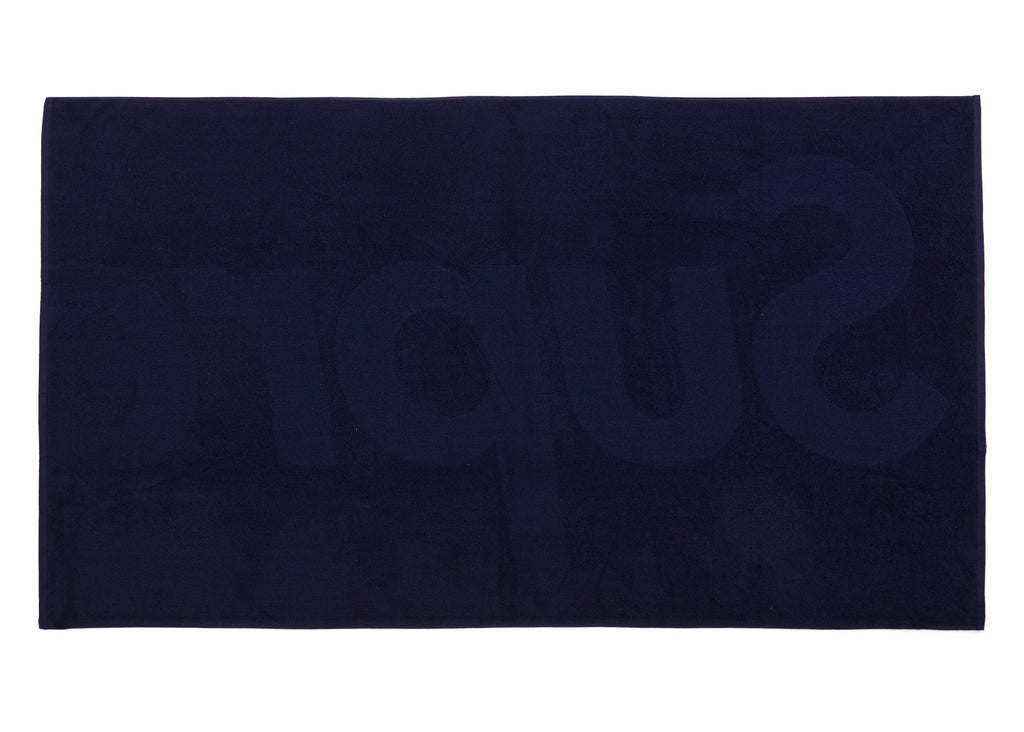 Supreme Tonal Logo Towel Navy