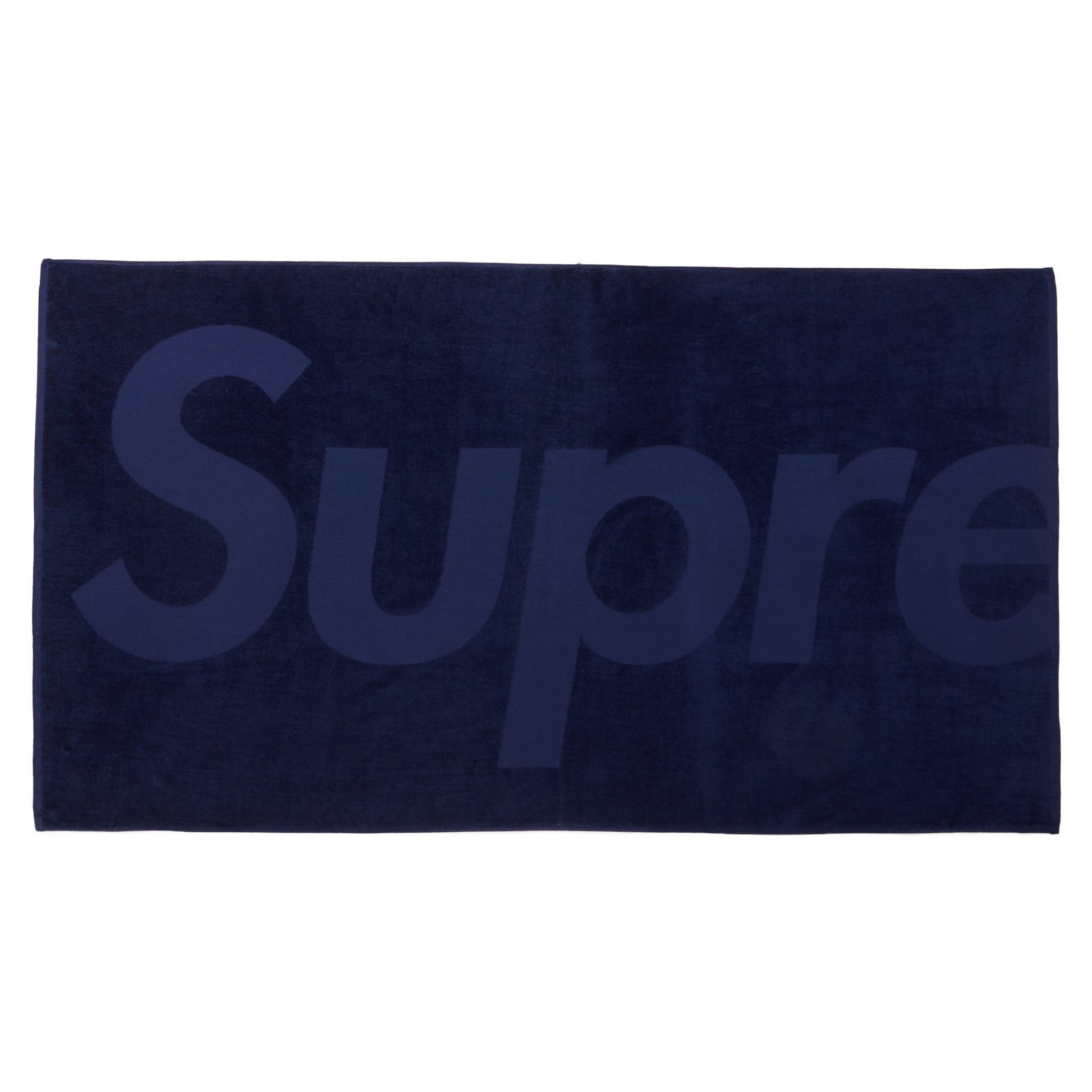 Supreme Tonal Logo Towel Navy
