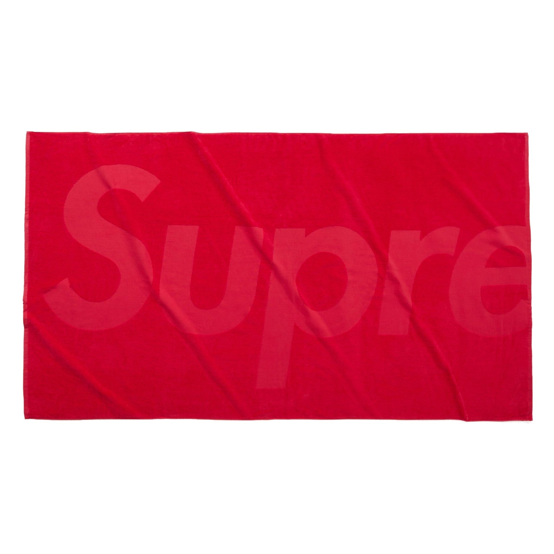 Supreme Tonal Logo Towel Red