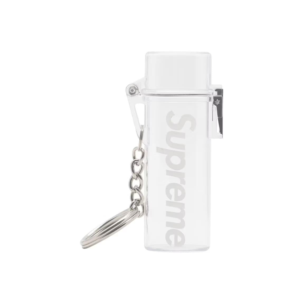 Supreme Waterproof Lighter Case Keychain Clear