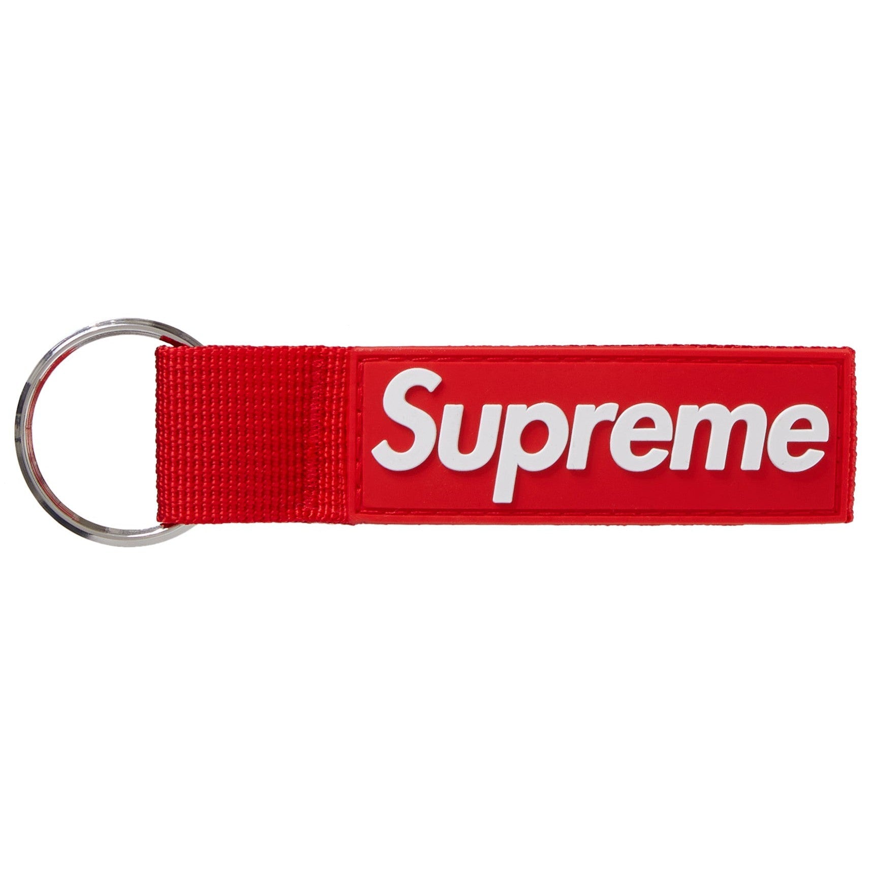Supreme Webbing Keychain Red