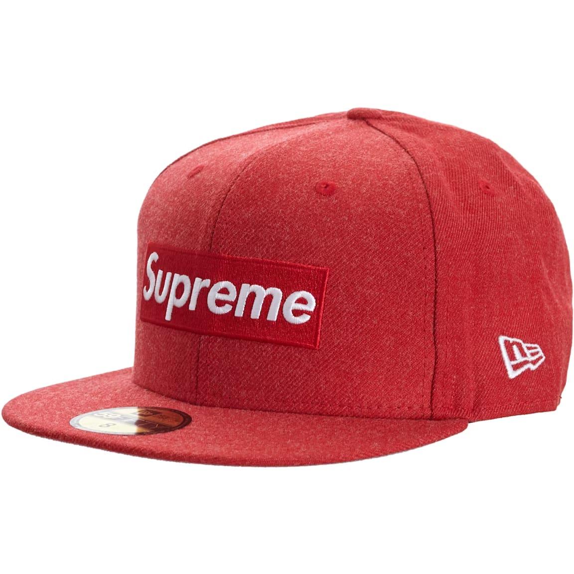 Supreme World Famous Box Logo New Era Cap Red