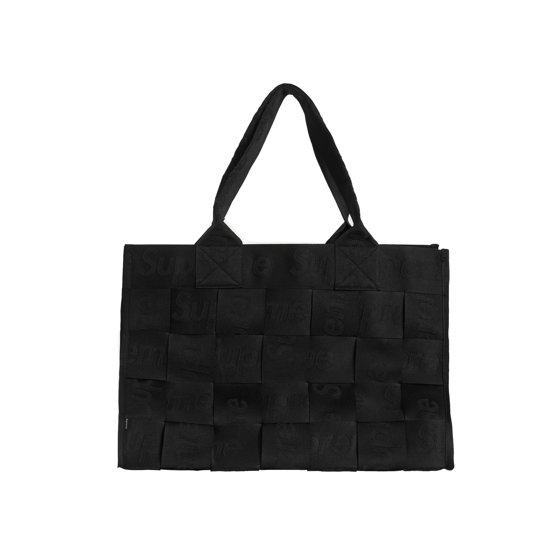 Supreme Woven Large Tote Bag Black