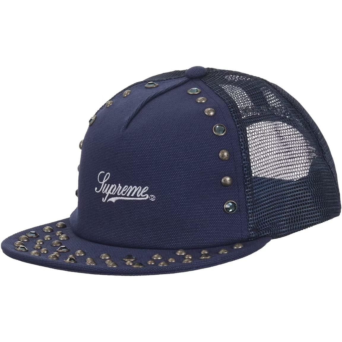 Supreme b.b. Simon Studded Mesh Back 5-Panel Navy