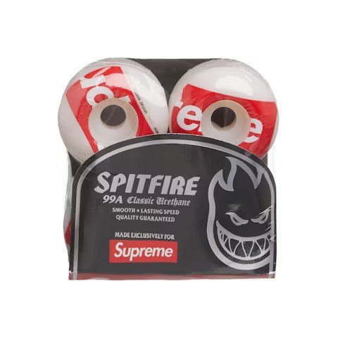 Supreme x Spitfire Shop Logo Wheels White