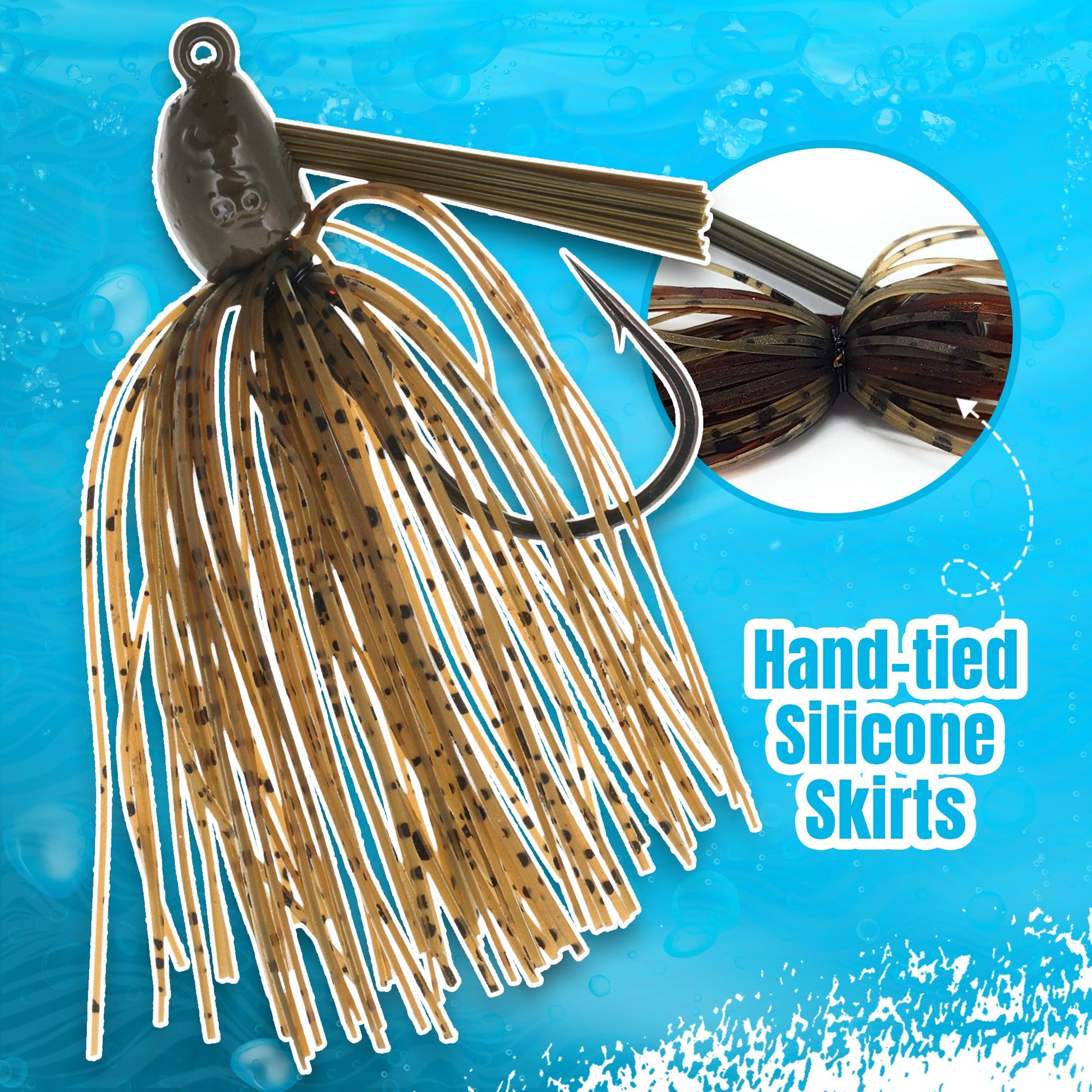 Reaction Tackle Lead Swim Jigs – Premium Weedless Bass Fishing Lures- 3 Pack - New