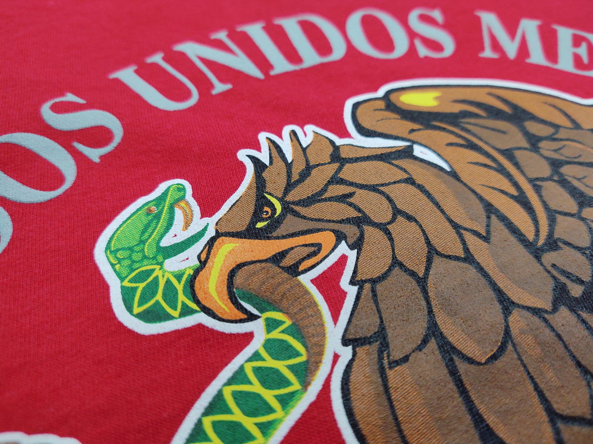 T-Shirts with Mexican Shield Printed with High Quality