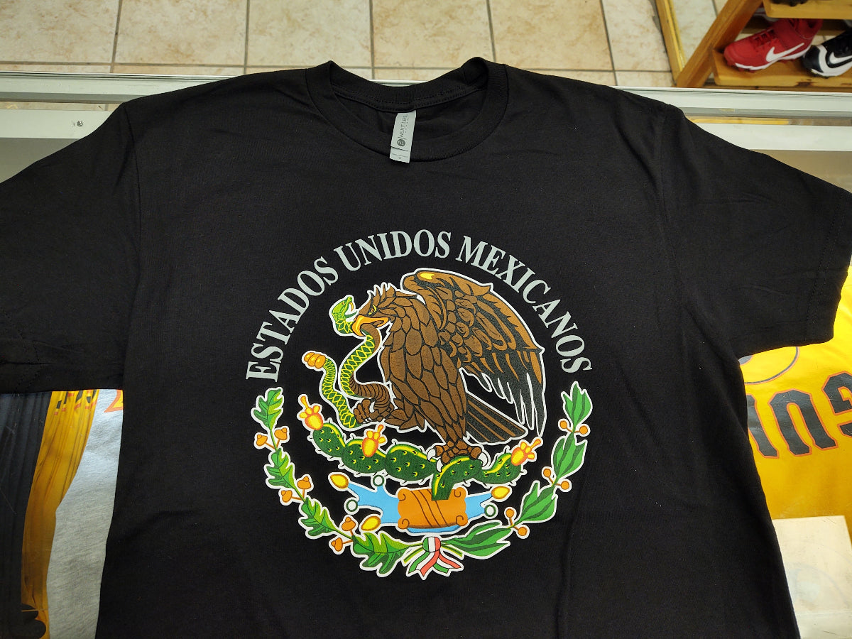 T-Shirts with Mexican Shield Printed with High Quality
