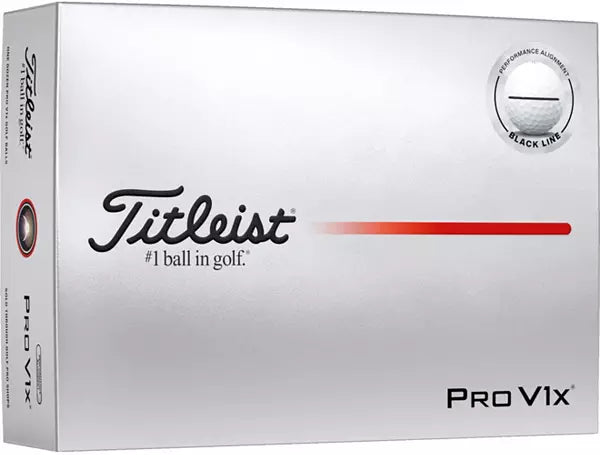 Titleist 2025 Pro V1x Performance Alignment Black Golf Balls